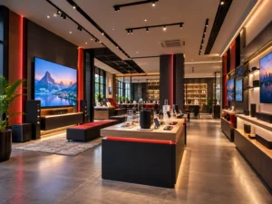 Luxury Tech Showroom Interior